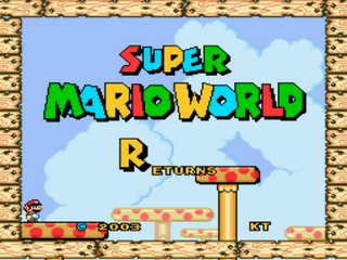 Super Mario World Returns Title Screen